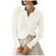 thumbnail image 2 of Tops de manga larga,Blusa informal holgada con mangas abullonadas y cuello plisado para mujer, de poliéster, manga larga, talla XXL (2XL), sopatenor, 2 of 8