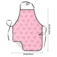 thumbnail image 2 of Pofeuu Pink Bows Print Aprons with Pockets, Cute Aprons for Kitchen, Cooking, Server, Barber, Chef Apron, 2 of 7