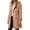 Khaki, variant on cocolona Women Winter Coats Casual Stand Collar Hooded Double Breasted Overcoat Trency Casual Long Pea Coats