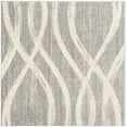thumbnail image 2 of SAFAVIEH Adirondack Collection ADR125B Modern Wave Distressed Non-Shedding Living Room Bedroom Dining Home Office Area Rug, 8' x 8' Square, Grey / Cream, 2 of 3