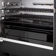 Blackstone Bronco Outdoor Combo Griddle, 28 Inch XL 3-Burner Flat Top Grill with Vertical Smoker and Prep Cart