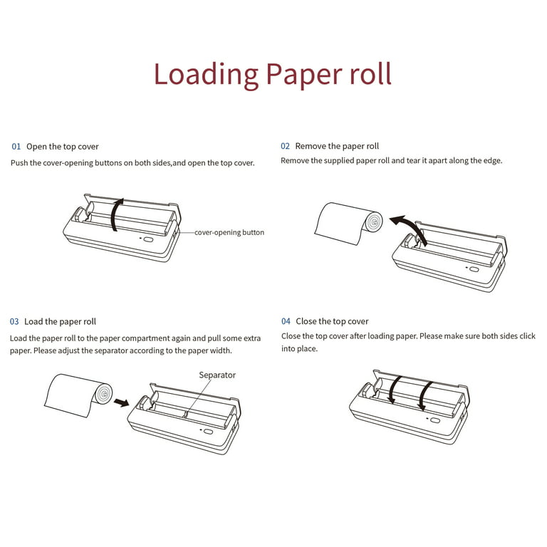 A4 Thermal Paper - Multi-Purpose A4 Thermal Papers for M08F, HPRT MT80 –  AASONS