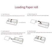 HPRT MT810 2PCS A4 Thermal Paper Roll for MT810 Thermal Printer BPA-free 10 Image Long-lasting Perfect for Photo Picture Receipt Memo PDF File Webpage Printing Instant Photo