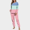thumbnail image 2 of yillto Women Fleece Lounge Sets Long Sleeve Pajama Set Casual 2 Piece Pjs Outfit Fall Winter Sleepwear, 2 of 7