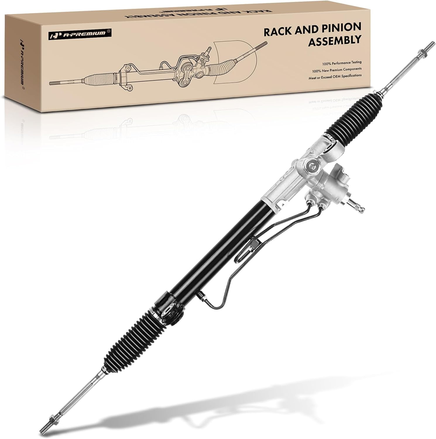 A-Premium Power Steering Rack and Pinion Assembly Compatible with 
