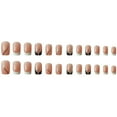 thumbnail image 4 of Fofosbeauty 24pcs Press on False Nails, Square Fake Nails, Ladies b&w French, 4 of 6