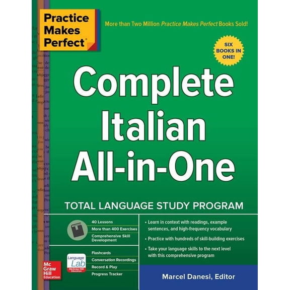 Practice Makes Perfect: Complete Italian All-In-One, (Paperback)