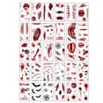 thumbnail image 1 of Halloween Stickers Party Makeup Face Stickers Ghost Festival Decoration Simulation Horror Wound Scar Stickers, 1 of 3