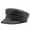 B-Black, variant on Women Classic Faux Leather Navy Flat Painter Hat Newsboy Ivy Driving Beret Cap