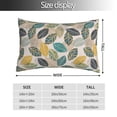 thumbnail image 2 of Yiaed Vintage Leaves Print Brushed Microfiber Envelope Pillowcases, Standard,Envelope Closure Pillow Cases(No pillow core)-14"x20", 2 of 6