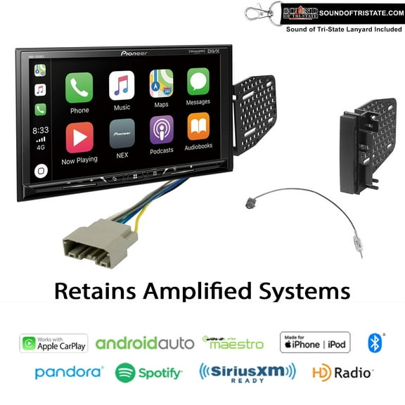 Pioneer DMH-1500NEX 7" Digital Media Receiver fits 09-10 Ram 11-14 Chrysler 200