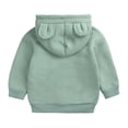 thumbnail image 2 of Wxolcjlv Toddler Boys Pullover Hoodie 3D Bear Ears Solid Design Long Sleeve Cute Casual Hooded Sweatshirt, Sizes 4-12, 2 of 7
