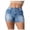 Light Blue, variant on Women's Casual High Waisted Denim Short Skinny Stretch Straight Casual Shorts Jeans