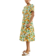 Split Neck Tiered Maxi Dress