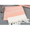 thumbnail image 3 of Face Towel, Wedding Gift Towels, Striped Orange Towel, 18x36 Inches Embroidered Towel, Fitness Peshkir, Organic Peshkir, Camping Dishcloth,, 3 of 9