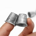 thumbnail image 4 of 10pcs Plated Metal Thimbles Strong Durable for Sewing Protect Fingers, 4 of 7