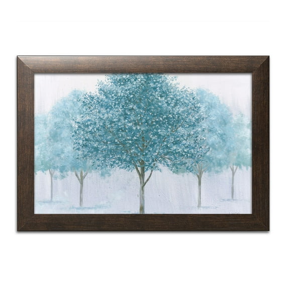 Gango Home Decor Contemporary Peaceful Grove by James Wiens (Ready to Hang); One 18x12in Brown Framed Print