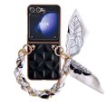 thumbnail image 1 of Luxury Leather Wrist Strap Case For Samsung Galaxy Z Flip 6,iPhone 13 Pro, 1 of 3