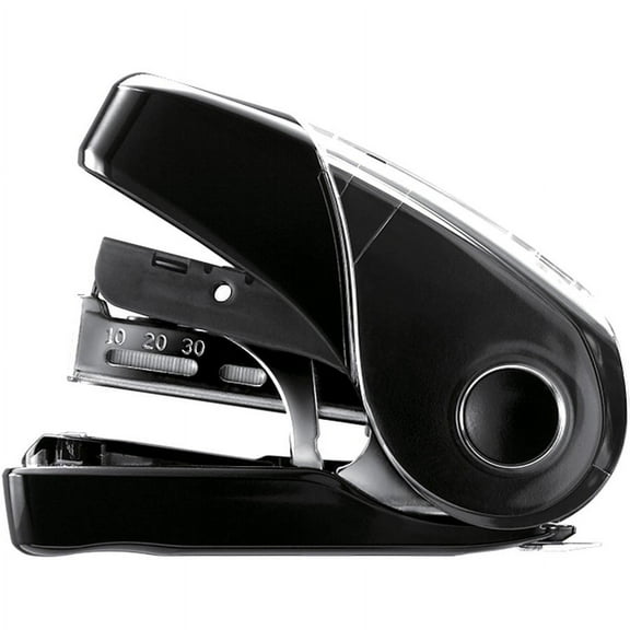 MAX Flat Clinch Mini Stapler - 25 Sheets Capacity - Black | Bundle of 2 Each