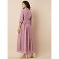 thumbnail image 4 of Indya Women's Pink Bandhani Mirror Lace Angrakha Kurta, 4 of 6