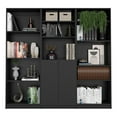 thumbnail image 1 of FM FURNITURE Oracle 3 Piece Living Room Set Black  Engineered Wood, 1 of 6