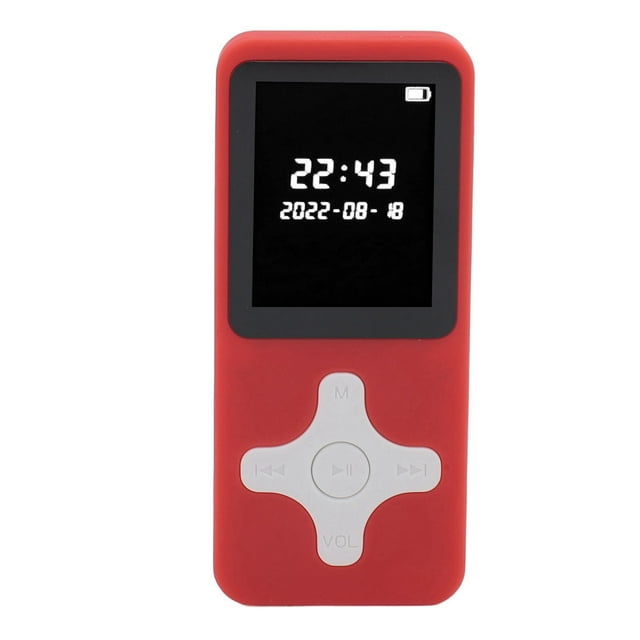 MP3 Player, BT 5.0 Digital Music Player, Portable HiFi Music Player with 1.77" LCD Screen, Built in HD Speaker, FM Radio, Photo / Video, Recorder, Alarm Clock, E Book