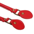 thumbnail image 4 of 2 piezas de asas de cuero para bolso, correa para bolso, accesorios para reparación de bricolaje rojo, 4 of 8