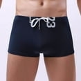 thumbnail image 2 of Men Swim Shorts Male Swimwear Shorts Large Size Slim Fit Breathable Beach Wear Bathing Suit Men Blue L, 2 of 4