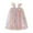 Pink, variant on Bearichfupo Toddler Girls Fly Sleeve Rainbow Tie Dye Tulle Princess Dress Dance Party Dresses Clothes, Sizes 12-18 Months