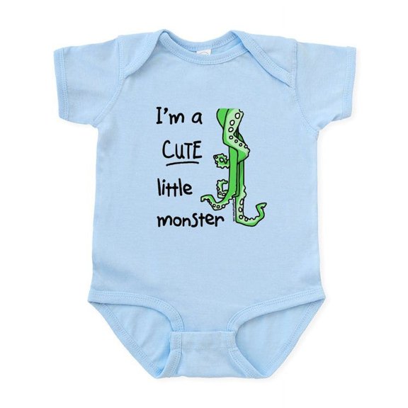 CafePress - Cute Monster Infant Creeper - Baby Light Bodysuit, Size Newborn - 24 Months