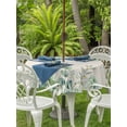 thumbnail image 3 of Outdoor Tablecloth with Umbrella Hole for Patio/Picnic/Party/Camping, Green Eucalyptus Leaves Waterproof Table Cloth Round Cover Washable, Spring Daily Flowers Botanical Linen (Dia 60"), 3 of 8