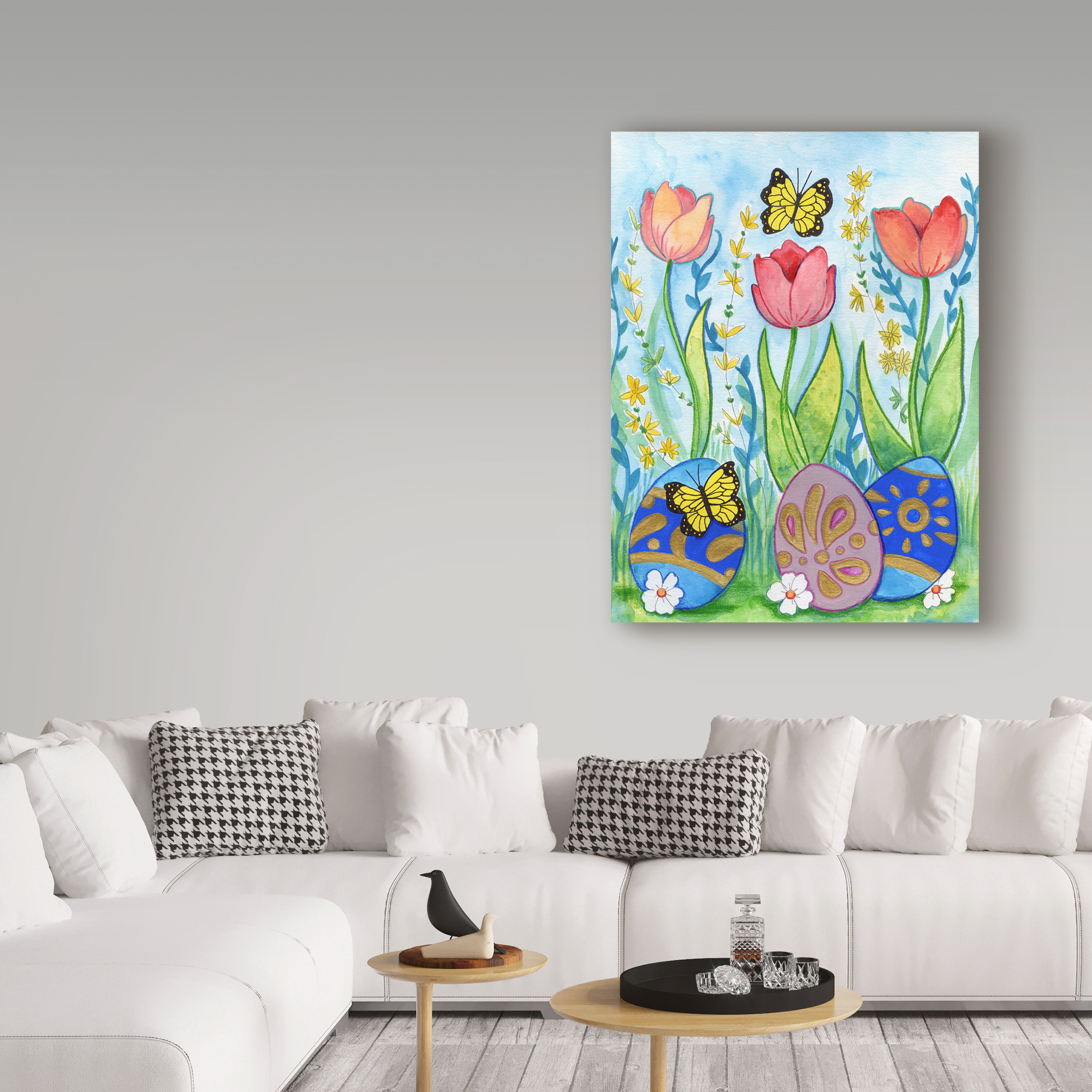 Trademark Fine Art 'Egg Hunt' Canvas Art by Valarie Wade
