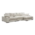 thumbnail image 2 of Moe's Home Collection Plunge Sectional Fabric Brown, 2 of 8