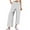 White, variant on Diufon Trendy Pleated Lounge Pants for Women Button Down Solid Color Wide Leg Pants Trousers with Pockets