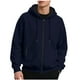 thumbnail image 2 of pstuiky camisa de manga larga para hombre, Sudadera con capucha y bolsillo de manga larga con cremallera y color liso para hombre tops de invierno para hombre m, 2 of 9