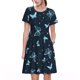 thumbnail image 1 of Disketp Beautiful Butterflies para Vestido de Manga Corta para Mujeres, Vestidos de Verano para Mujeres, Casual y Holgado para la Playa, 1 of 6