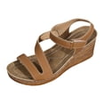 thumbnail image 1 of DAFEI Sandales Femmes Habillées à Plateforme Compensée Sandales Légères d'Été à Bride Sandales Décontractées de Vacances Augmenter la Hauteur Chaussures Rétro de Villégiature, 1 of 7