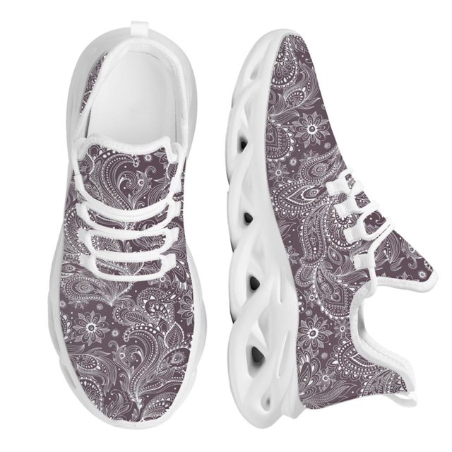 Zapatos vulcanizados negros con estampado bohemio de cachemira, zapatillas de deporte de alta calidad para mujer, zapatos planos con cordones, mocasines para mujer, tallas grandes