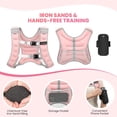 thumbnail image 3 of Chaleco lastrado Fragraim 7 kg con franja reflectante rosa, 3 of 7
