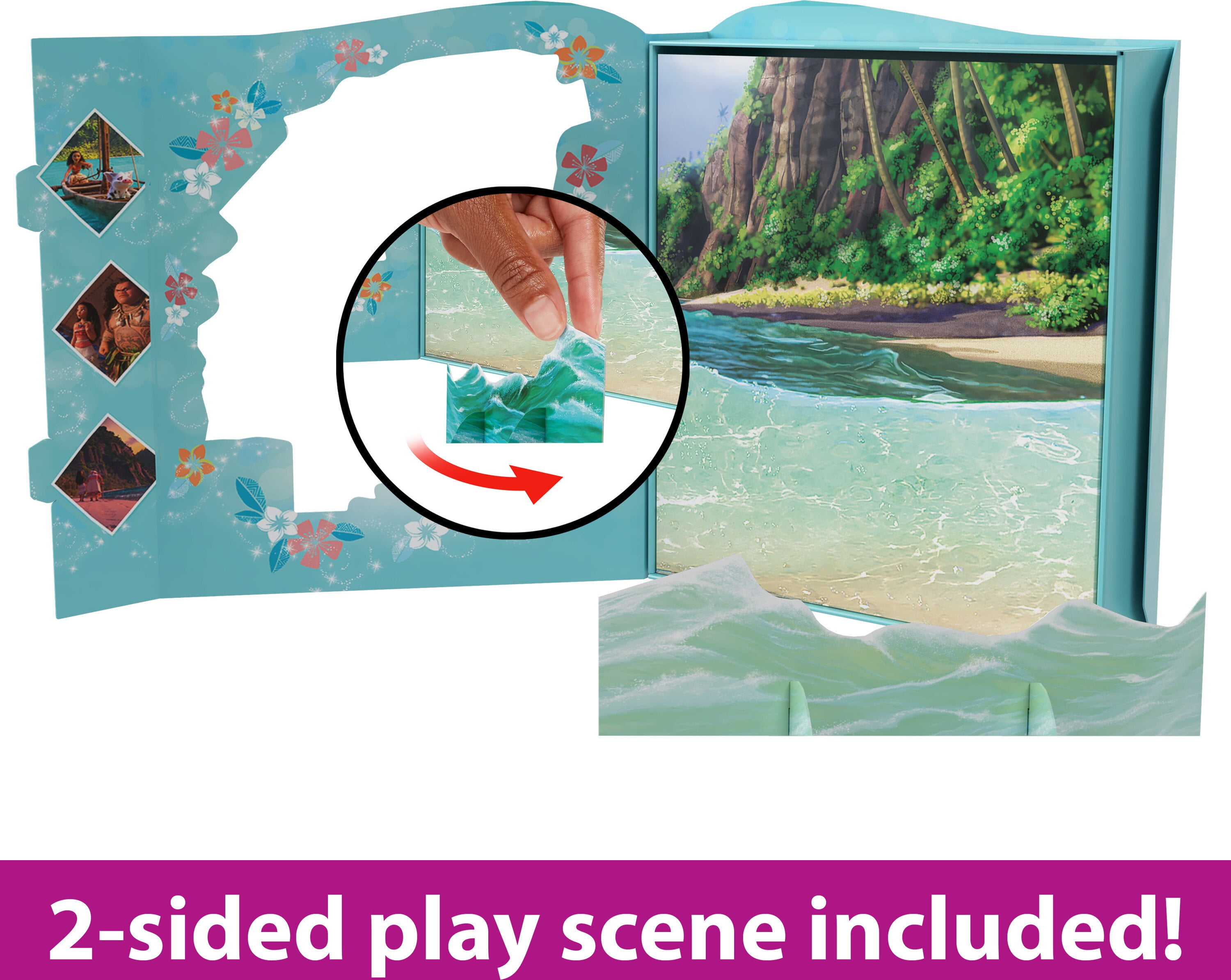 Disney Princess Moana Story Pack with 1 Moana Small Doll, 5 Character Figures and 1 Accessory