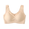 thumbnail image 3 of Outfmvch Sports Bras for Women No Underwire Bra Gym Bra Workout Tops for Women Everyday Bra Running Bra Scoop Neck Padded Wired Bras for Women Bra Top Bralettes for Women A2 Beige L, 3 of 9