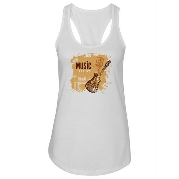 Vintage Music Festival Design Tank Women -Image by Shutterstock, Female Small