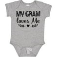 thumbnail image 3 of Inktastic My Gram Loves Me Scandinavian Girls Baby Bodysuit, 3 of 5