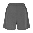 thumbnail image 6 of Felirenzacia Women's Casual Cotton Shorts,Pleated High Waist Wide Leg Summer Elastic Comfy Trendy Shorts with Pockets Gray,L, 6 of 8