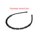 thumbnail image 4 of Qarigey Diadema Metal Ondulado Negro Unisex Flexible para Hombre Mujer Ojeras Accesorio para el cabello Círculo de linterna, 4 of 6