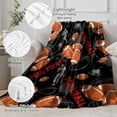thumbnail image 5 of Football Blanket for Boys Men, Football Gifts for Boys Men, Soft Football Gift Blanket for Room Decor Bedding 50x60 in, 5 of 6