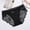 Black, variant on Women's Underwear Low Waist Mesh Lace High Cut Cheeky Briefs Lightweight Stretch No Show Comfortable Soft Underwears White M