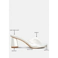 thumbnail image 5 of Clear Flirt Clear Strap Slip On Heel Sandals, 5 of 6
