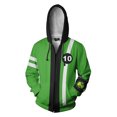 thumbnail image 3 of Sudadera con capucha del juego Ben10 Alien Force, disfraz de Ben Tennyson, chaqueta informal con cremallera y estampado 3D, sudadera, ropa de calle, abrigo, tops, 3 of 5