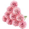 thumbnail image 3 of 10Pcs Artificial Fake Flower Plants Silk Chrysanthemum Ball Hydrangea Arrangements Wedding Bouquets Decor Home Kitchen Garden Party Table Floral Centerpieces DIY(Dark Pink), 3 of 13